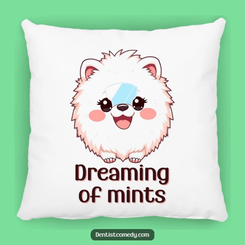 Funny Fluffy Animal Dentist Pillow - Soft Dental Mirror Smile Cozy Gift for Lounging