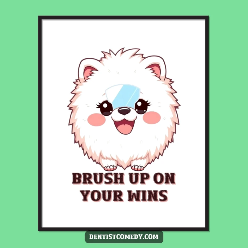 Free Printable Fluffy Animal Dental Art: Funny Smile Downloadable Wall Decor